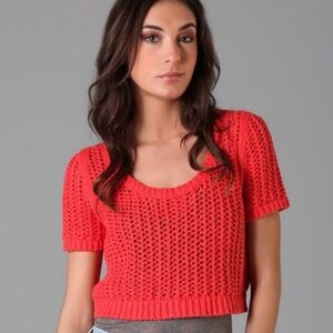 Free People Coral Knit Sweater, Preloved